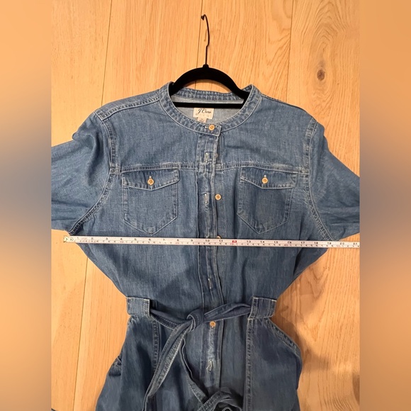 J. Crew Denim Shirt Dress. Size 10 - Picture 12 of 12
